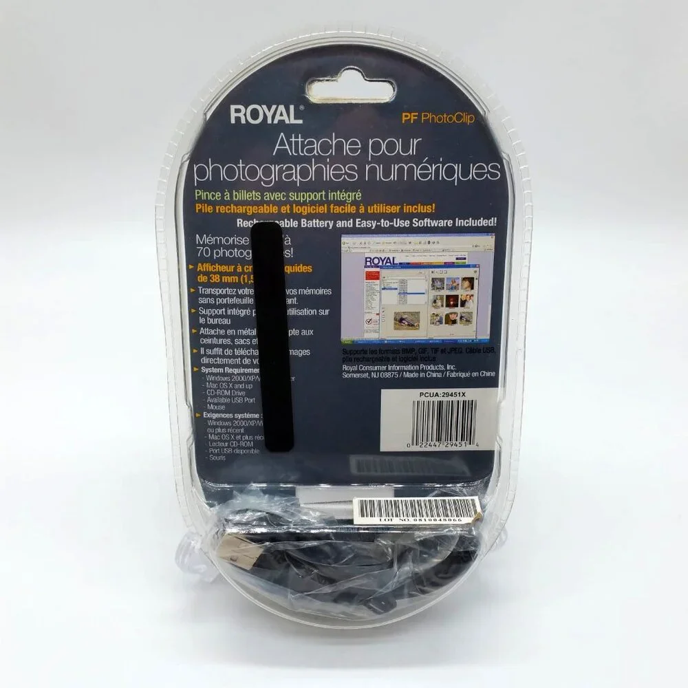 Royal Digital Photo Clip - Money Clip with Built-in Stand
